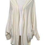 Elegant OSFM creamâbatwing cocoon boho open front cardigan EUC Size undefined Photo 0
