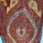 Chico's Chico’s 100% Silk Copper Orange Jacket w Metallic Appliqués Beading & Sequins Photo 6