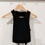 Helmut Lang ‎ Black Sleeveless Women's ribbed tank size large Photo 2