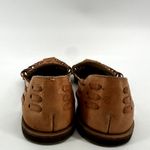 Nisolo Huarache Sandals Slip On Closed Toe Woven Leather Boho Almond Tan 9 Photo 4