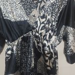 Saint Tropez West Saint Tropez 10 Midnite Blue Silver Kimono Top Photo 0