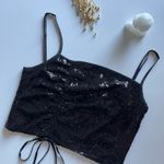 WAYF X Emma Rose Cinched Crop Sequin Top NWOT Photo 5