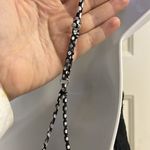 Victoria's Secret Victoria’s Secret Lace And Blk/Wht/Silver Patchwork Pattern Adjustable Cami- Med Photo 7