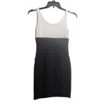 Papaya Black White Two ToneDress Sleeveless Scoop Neck Pockets Size Small Photo 3
