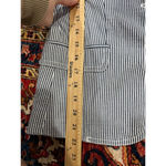 J.Crew Women’s  Navy/White Academia Workwear Pinstripe School Boy Blazer Size 4 Photo 4