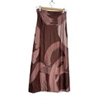 Slate + Willow Abstract Satin Slip Skirt Photo 5