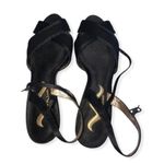 Nina Satin Criss Cross Ankle Strap Sandals Photo 76