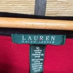 Ralph Lauren Lauren  Red‎ Velvet Trimmed Top Size XL Photo 8