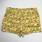 Loft The Riviera Shorts Yellow Floral Size 6 Photo 2