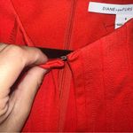 Diane Von Furstenberg  Coral Red Kadijah Mini Dress Photo 5