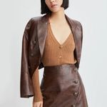 Veronica Beard Dinard Faux Crocodile Leather Skirt Photo 1