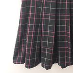 Hot Topic  Plaid Pleated Skirt Medium Black Pink Mini School Dark Academia Goth Photo 3