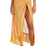 Ramy Brook Gaia Metallic Faux Wrap Boho Maxi Skirt Coverup Size XL NWT Photo 9