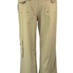 Mono B Women's Green Windbreaker Parachute Cargo Wide Leg Sweat Pants Size M Size M Photo 2