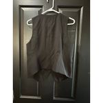 Madewell Women's Black Wool Blended Fitted Button Vest Top Size 12 Photo 5