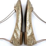 Sam Edelman Felicia Gold Glitter Ballet Slipper Flats Preppy Classic Size 7.5 Photo 12