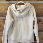 Trendy Queen Cream Zip Up Hooded Sweatshirt Size L Photo 2