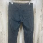 Current/Elliott Current Elliot Dark Grey Black Jeans size 24 Raw Hem Mid Rise Straight Leg Denim Photo 5