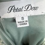 Petal Dew Boutique sage green and ivory lace over mini dress romper size small Photo 7