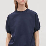 COS  Short Sleeve Sweatshirt Blue Photo 0