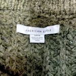 American Eagle  Cropped Chunky Knit Sweater Dark Green Size Small Photo 9
