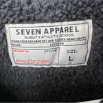 Seven Apparel Black Large Thick Fleece Lined Jacket Long Sleeves Hooded Pockets Photo 10