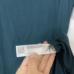 Eileen Fisher  GREEN BOAT NECK SHORT SLEEVE TUNIC TSHIRT SIZE US SMALL Photo 3