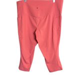 Athleta Vibrant Coral Salutation Stash Pocket ll Capri Leggings New with Tags Photo 10