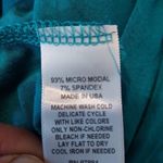 Avaleigh Turquoise Teal Blue Soft Stretchy Halter V Photo 5