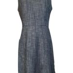 Nooworks  Dark Blue Denim Sheath Sleeveless Dress M Photo 0