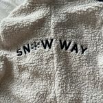 Aerie  Cream Sherpa Hooded Jumpsuit Snow Way size small Photo 11