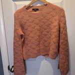 Lulus salmon cable knit cropped sweater Photo 7