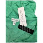 Olivia Sky New  Womens Size Medium Burnout Tiered Sleeveless Scoop Tank Green Photo 6