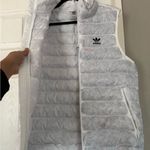 Adidas  White Puffer Winter Jacket Vest NWT Photo 9