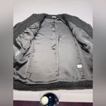 Max Studio  Boucle Knit Teddy Forest Dark Green Jacket Womens Large Photo 5