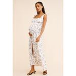 OhSevenDays Maternity Caroline Dress Size XL‎ Maxi With Slit White Photo 4