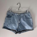 Xhilaration VINTAGE  DENIM‎ MOM SHORTS WITH FLORAL TRIM Photo 2