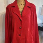 Sag‎ Harbor Size L Stretch Moleskin Red Crimson Blazer Jacket Size L Photo 0