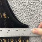 Vintage Crystal Kobe Sweater Vest Retro Academia Preppy Grunge Plaid Women Large Black Photo 5