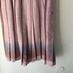Vintage‎ 70s Luv Knit Pleated Skirt Pink Side Button Gradient Ombre Wool Blend Size 6 Photo 2