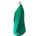 Marc New York NWT  OPEN FRONT GOLD BUTTON  WRINKLE FREE BLAZER In Green Photo 2