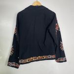 Anthropologie  Maeve Floral Embroidered Bohemian Folkloric Blazer Jacket Size 8 Photo 3