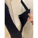 Christian Dior Boutuque Paris Vintage Navy Blue Chevron Criss Cross Dress Photo 10