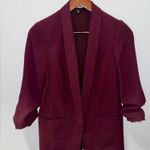EXPRESS Burgundy Oversized Blazer Photo 2
