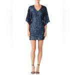 Free People  Blue Sequins Party Girl Mini Dress XS Photo 7
