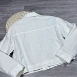 ZARA  linen boxy crop jacket ivory Photo 5