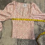 Princess Polly  Pink Floral Smocked Top Photo 4
