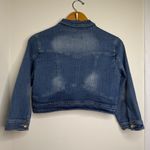 Rue 21 Vintage Y2K  Cropped Stretch Denim Jean Jacket Junior Size Medium Photo 1