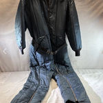 Vintage Sears Insulated Ski Snow Suit Jumpsuit Blue Large Size 44R 80s Photo 0