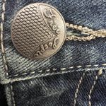 Free People Crochet Lace Trim High Rise Denim Jean Distressed Shorts Sz 25 Photo 6